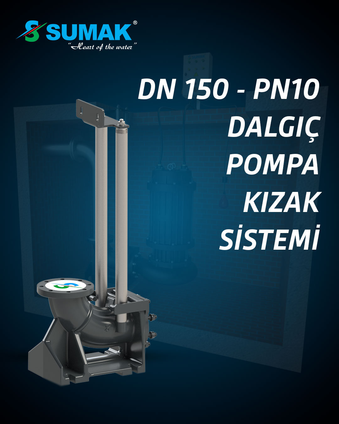dalgıç pompa kızak sistemi